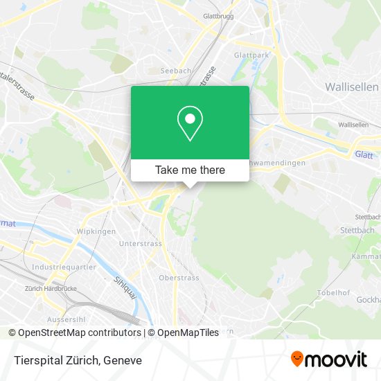 Tierspital Zürich map