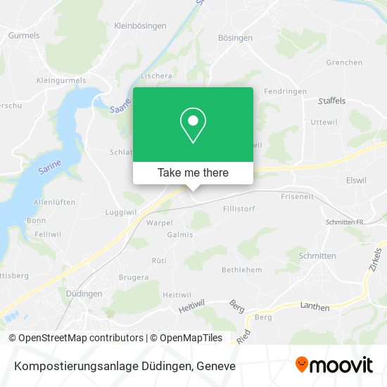 Kompostierungsanlage Düdingen map