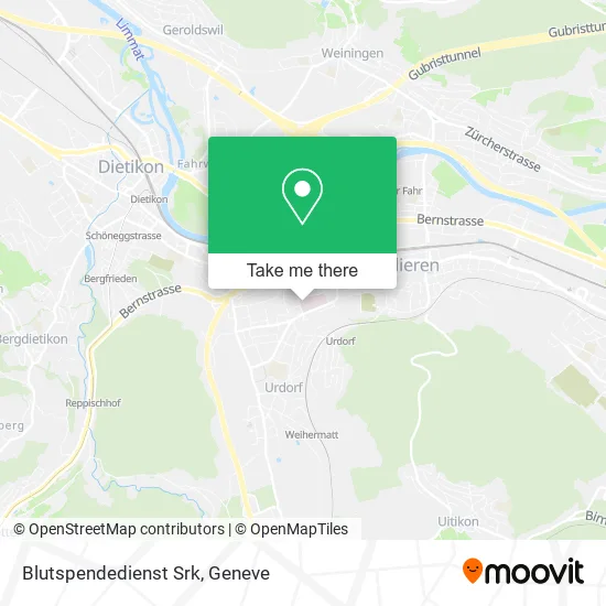 Blutspendedienst Srk map