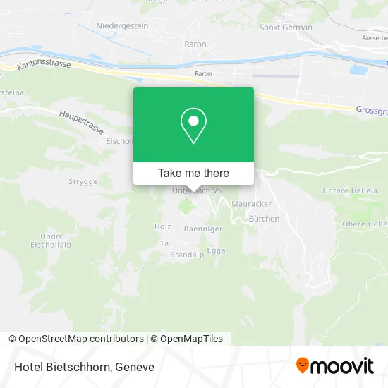 Hotel Bietschhorn map