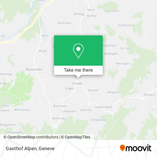 Gasthof Alpen map