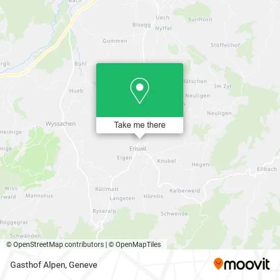 Gasthof Alpen map