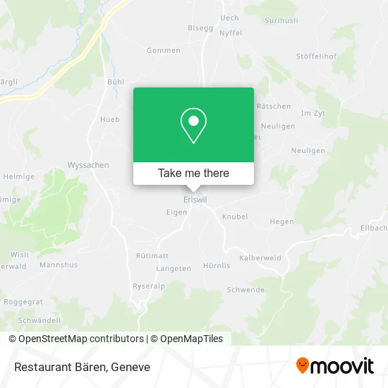 Restaurant Bären map