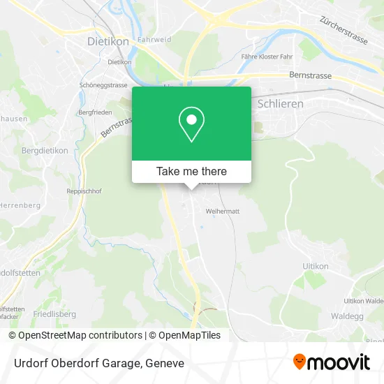 Urdorf Oberdorf Garage map