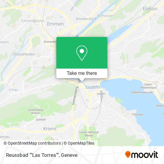 Reussbad ""Las Torres"" map