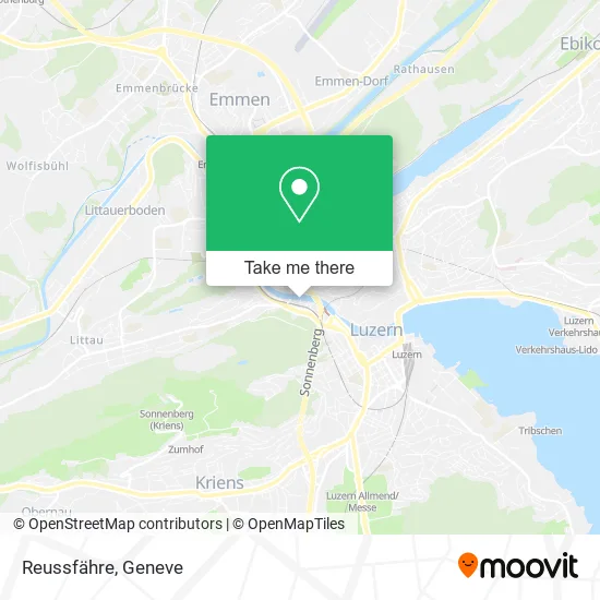Reussfähre map