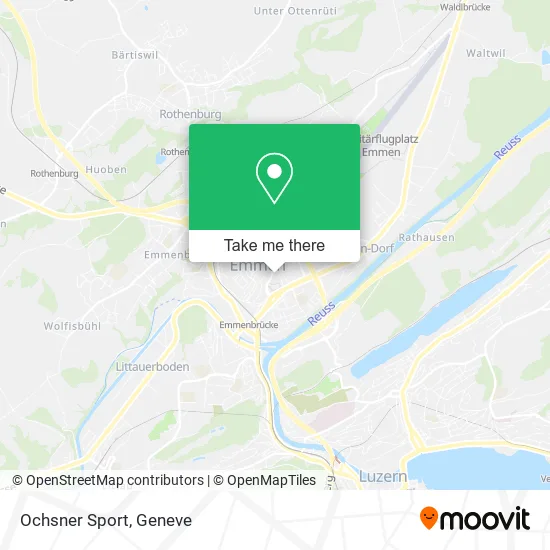 Ochsner Sport map