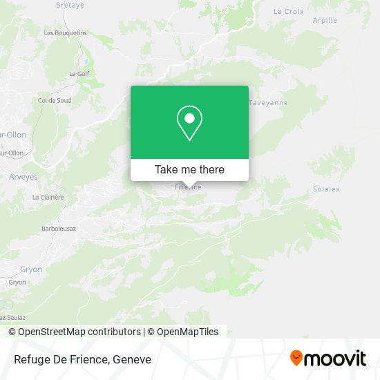 Refuge De Frience map