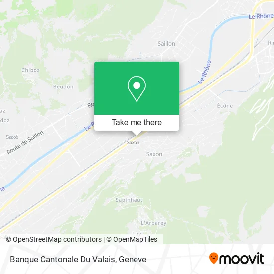 Banque Cantonale Du Valais map