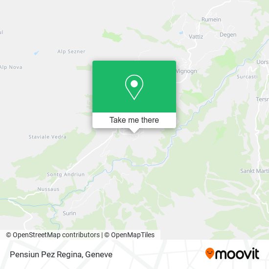 Pensiun Pez Regina map
