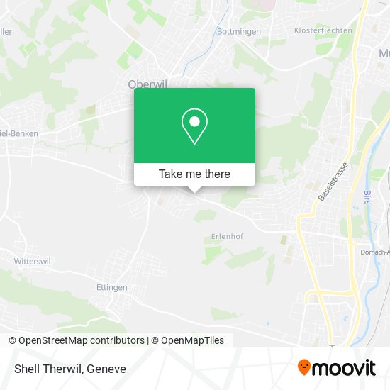 Shell Therwil map