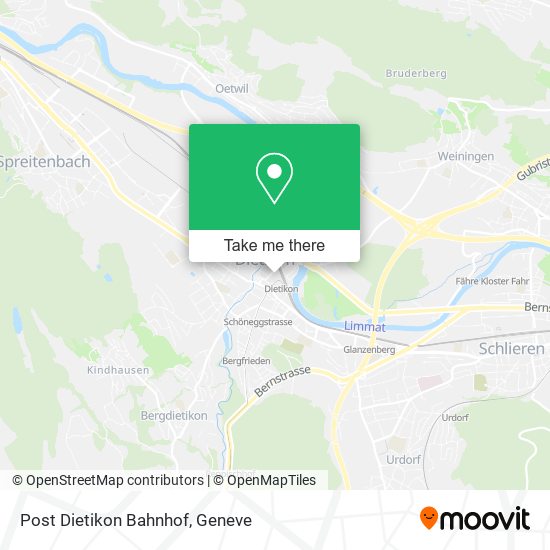 Post Dietikon Bahnhof map