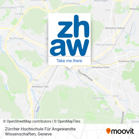 Zürcher Hochschule Für Angewandte Wissenschaften map