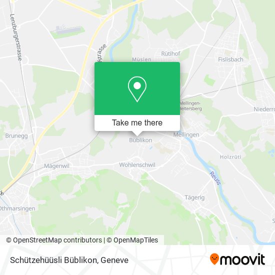 Schützehüüsli Büblikon map
