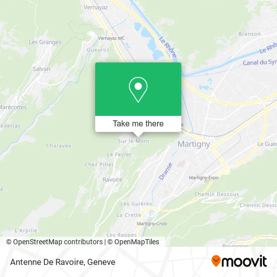 Antenne De Ravoire map