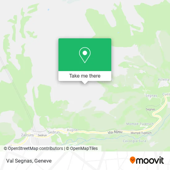 Val Segnas map