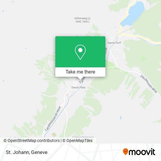 St. Johann map