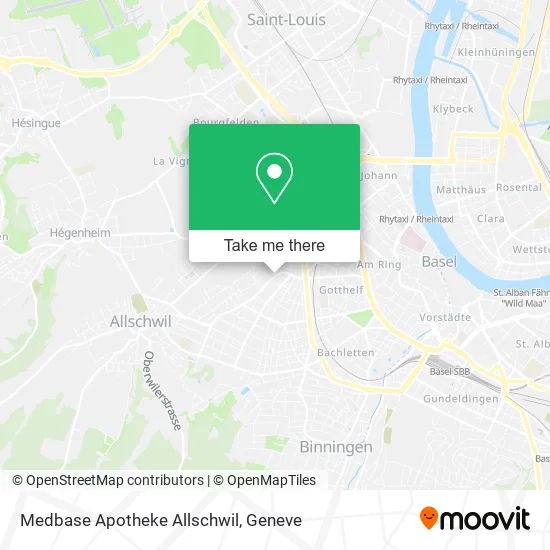 Medbase Apotheke Allschwil map