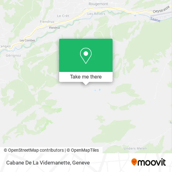 Cabane De La Videmanette map