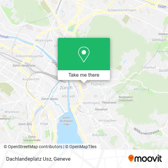 Dachlandeplatz Usz map