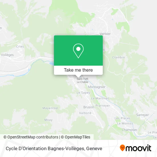 Cycle D'Orientation Bagnes-Vollèges map