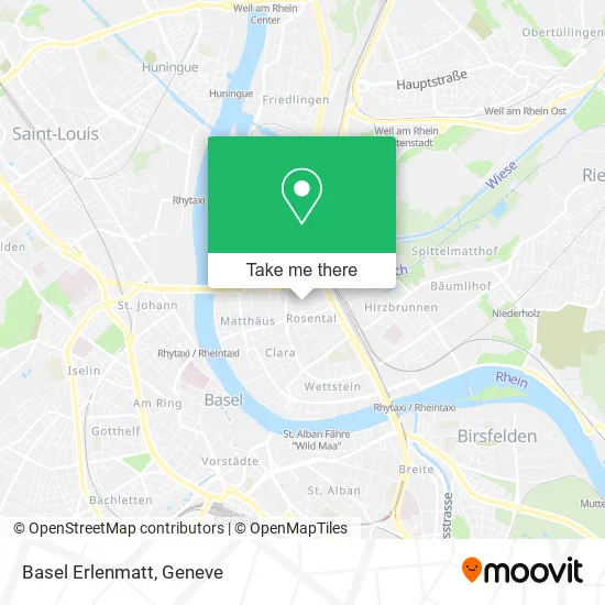 Basel Erlenmatt map