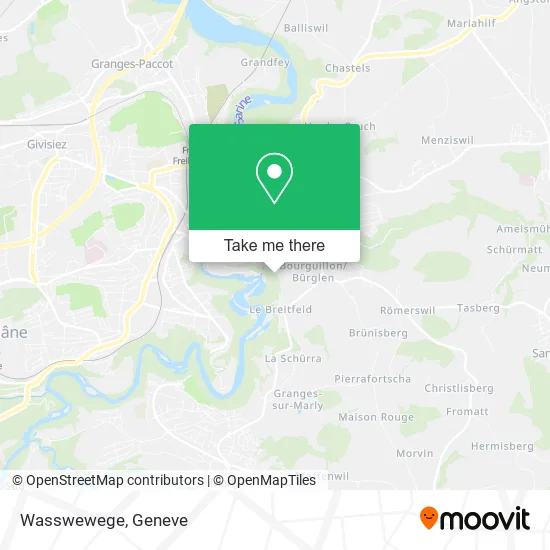 Wasswewege map