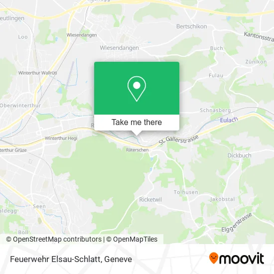 Feuerwehr Elsau-Schlatt map
