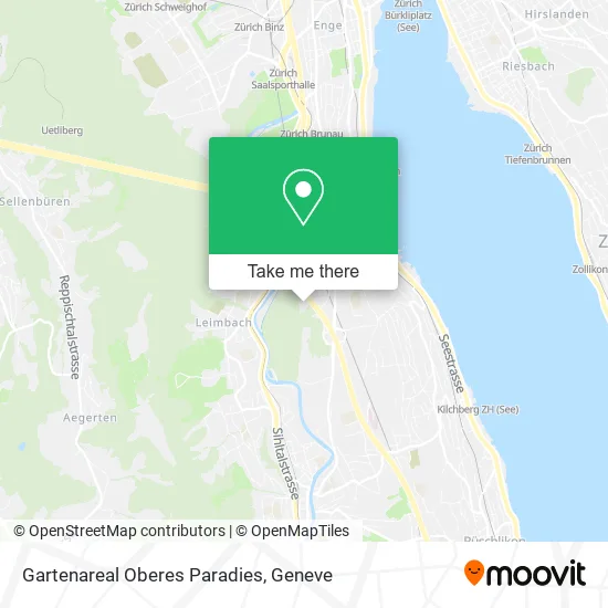 Gartenareal Oberes Paradies map