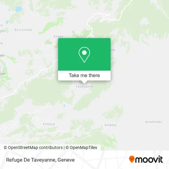 Refuge De Taveyanne map