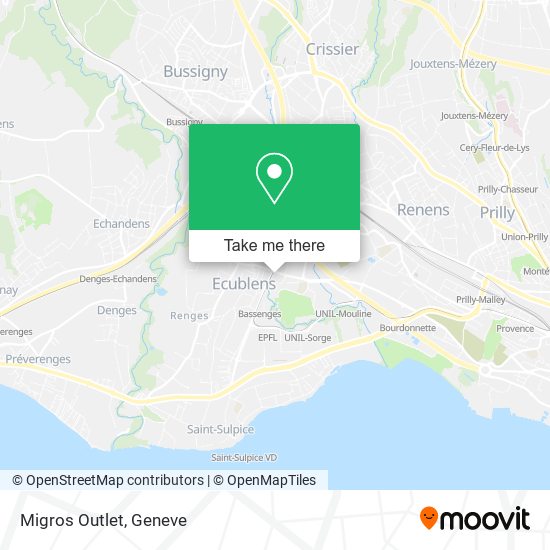 Migros Outlet map