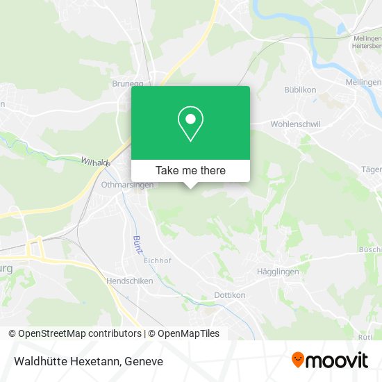 Waldhütte Hexetann map