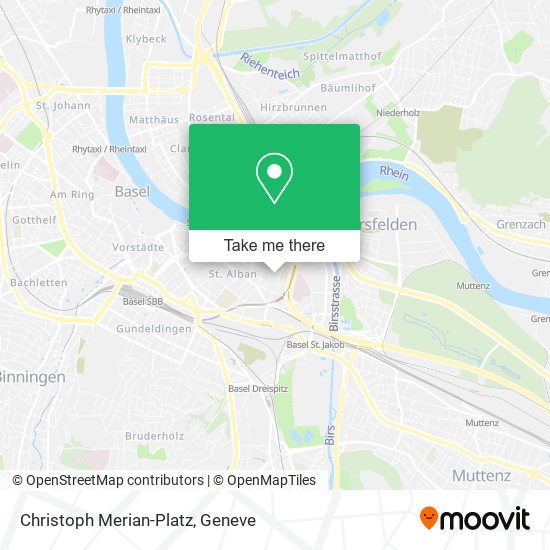 Christoph Merian-Platz map