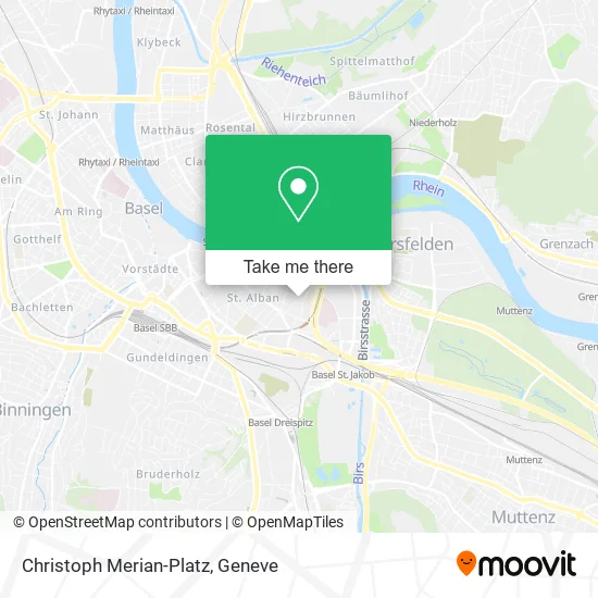 Christoph Merian-Platz map