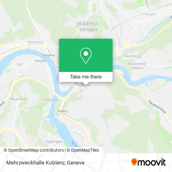 Mehrzweckhalle Koblenz map