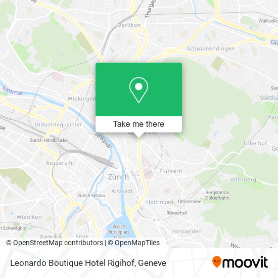 Leonardo Boutique Hotel Rigihof map