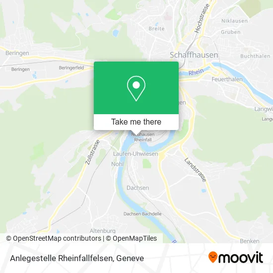Anlegestelle Rheinfallfelsen map