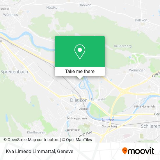 Kva Limeco Limmattal map