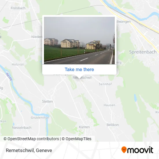Remetschwil map