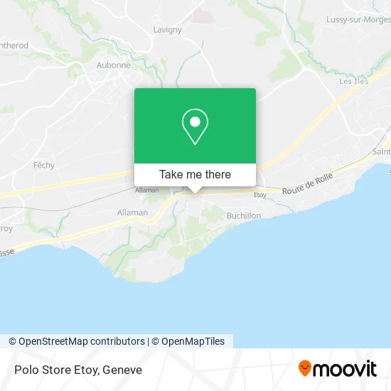 Polo Store Etoy map