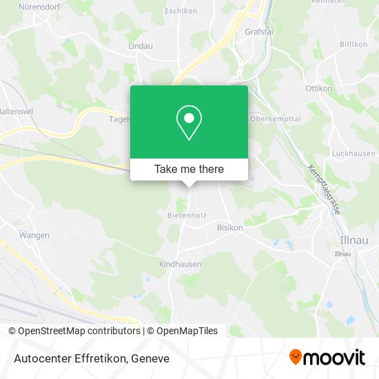 Autocenter Effretikon map