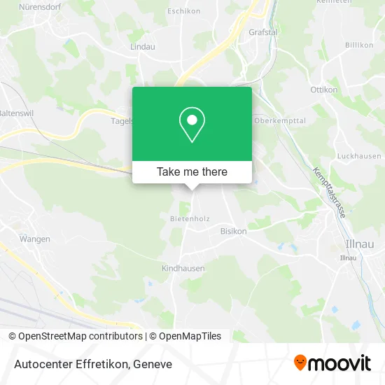 Autocenter Effretikon map