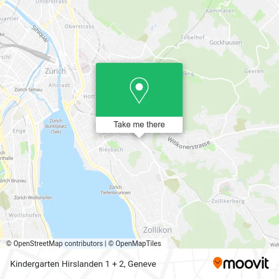 Kindergarten Hirslanden 1 + 2 map