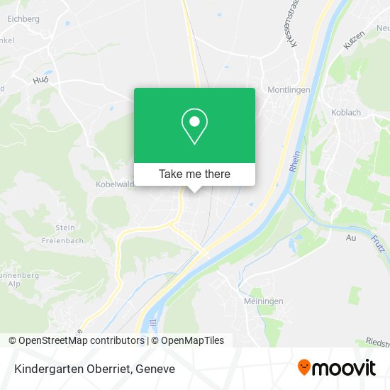 Kindergarten Oberriet map