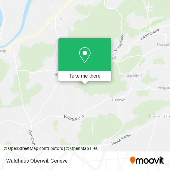 Waldhaus Oberwil map