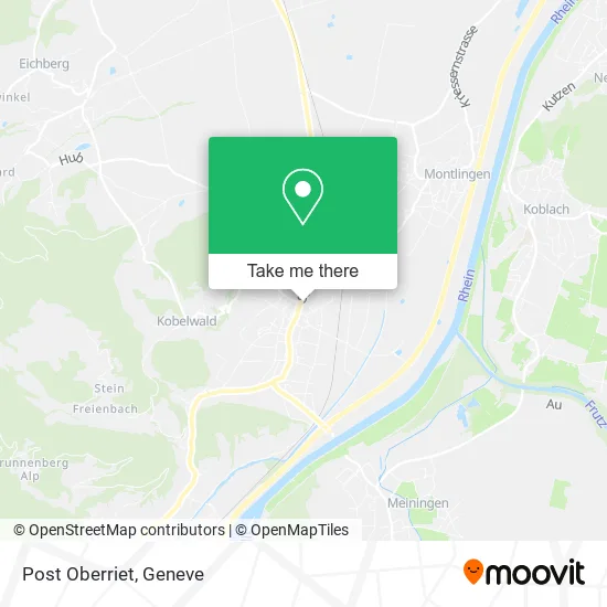 Post Oberriet map