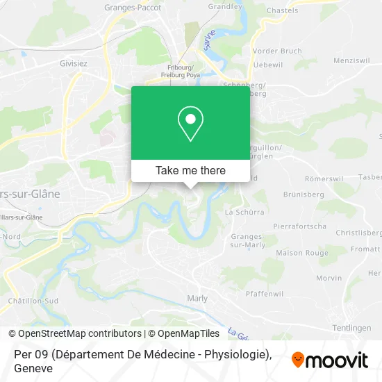 Per 09 (Département De Médecine - Physiologie) map
