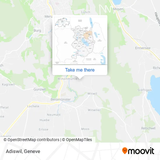 Adiswil map