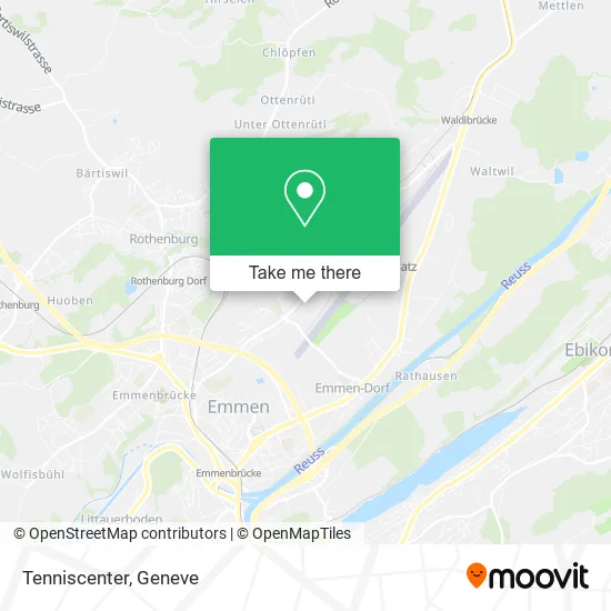 Tenniscenter map