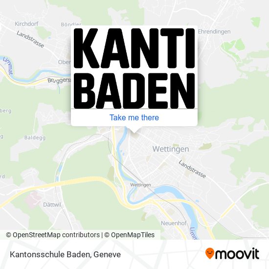 Kantonsschule Baden map